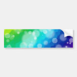 Bokeh Rainbow Pattern Bumper Sticker
