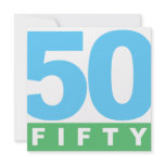 BOLD 50th FIFTY Anniversary Party Invitations