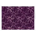 Bold Abstract Purple Stars Lace Ups Card