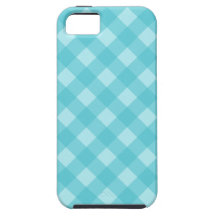 Bold Blue Gingham iPhone 5 Case
