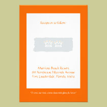 Bold Crowns Reception invitations