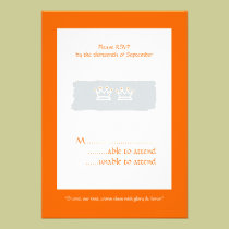 Bold Crowns RSVP invitations