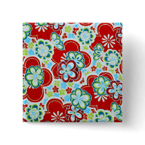 Bold Flowers Button