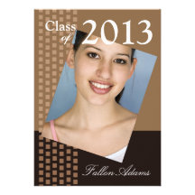 Bold Fresh Class of 2013 Grad Photo Party Announcements