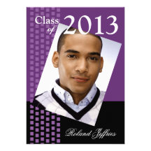 Bold Fresh Class of 2013 Grad Photo Party Personalized Invite