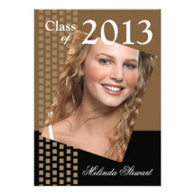 Bold Fresh Class of 2013 Grad Photo Party Custom Announcements