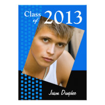 Bold Fresh Class of 2013 Grad Photo Party Invitation