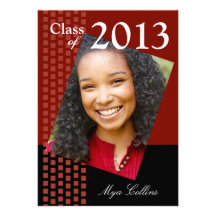 Bold Fresh Class of 2013 Grad Photo Party Invite