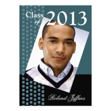 Bold Fresh Class of 2013 Grad Photo Party Invite