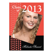 Bold Fresh Class of 2013 Grad Photo Party Invites