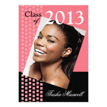 Bold Fresh Class of 2013 Grad Photo Party Invites