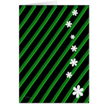 Bold Green Flowers Cards