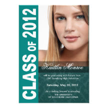 Bold, Hip 2012 Graduation Photo Announcement