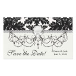 bold intricate black damask on white sticker