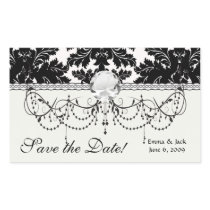 bold intricate black damask on white sticker