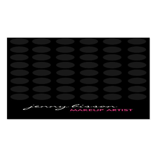 Bold Make-Up Artist Business Cards