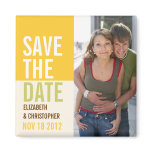 Bold Modern Save the Date Announcement Magnet