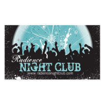 Bold Night Club Business Card Grunge Mosh Pit