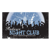 Bold Night Club Business Card Grunge Mosh Pit