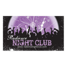 Bold Night Club Business Card Grunge Mosh Pit