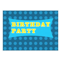BOLD Pop Art Birthday Party Invitations