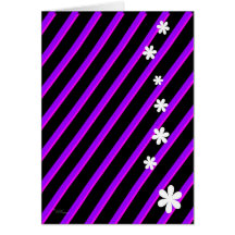 Bold Purple Flowers Card