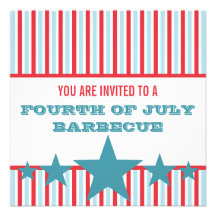 Bold Stars and Stripes Invite