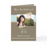 Bold Stripe Folded Graduation Invitation (sky) cards