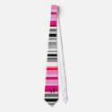 bold striped monogram tie