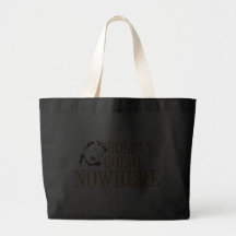 Boldly Going NOWHERE Retro Lady Orange Bag