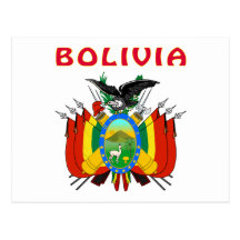 Bolivia Coat Of Arms Post Cards