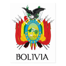 Bolivia Coat of Arms Postcard