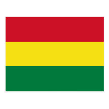 Bolivia Flag Postcard