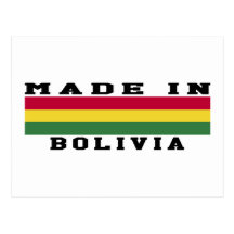 Bolivia Made In Designs Postcards