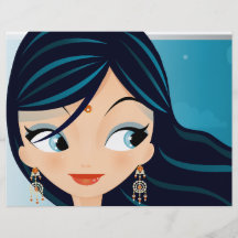 Bollywood Girl Custom Flyer