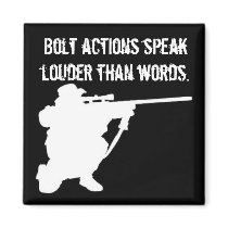 Bolt Actions Fridge Magnet