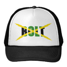 BOLT JAMAICAN FLAG HAT
