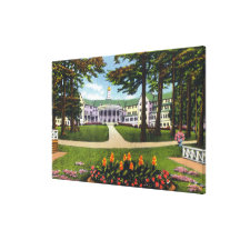 Bolton Landing Exterior View of Sagamore Hotel Stretched Canvas Prints