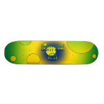 Bom Dia! Brazil Flag Colours Pop Art Skateboard Deck