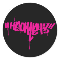 Bomb 43 round stickers