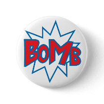 Bomb Pinback Button