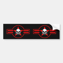 BOMBER BONEZ AND THE FLYING SKULLS BUMPER STICKER