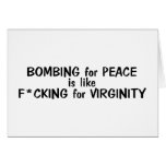 Bombing For Peace Is Like... cards
