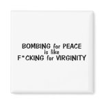 Bombing For Peace Is Like... magnets