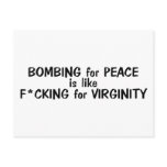 Bombing For Peace Is Like... postcards