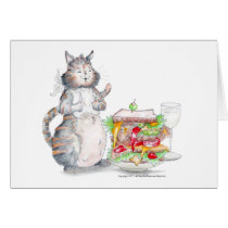 Bon Appitet Cat Card!