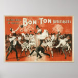 Bon Ton BURLESQUE Act VAUDEVILLE Poster