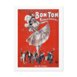Bon Tonne Burlesquers - Vintage Burlesque Poster postcards