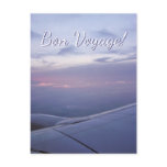 Bon Voyage Window Seat Postcard - Customised