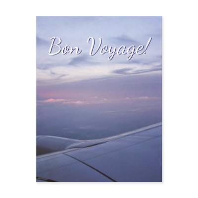 Bon Voyage Window Seat Postcard - Customised by webgrrl